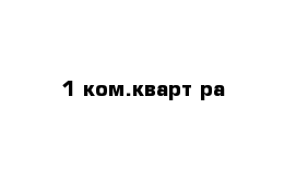 1 ком.кварт ра